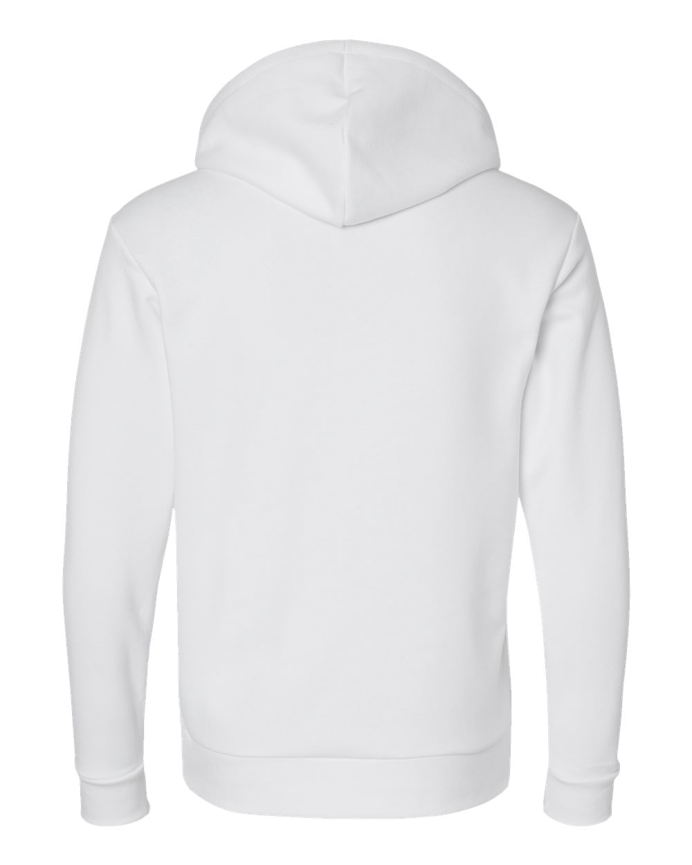 Front View of White Santa Barbara Hoodie - 9303