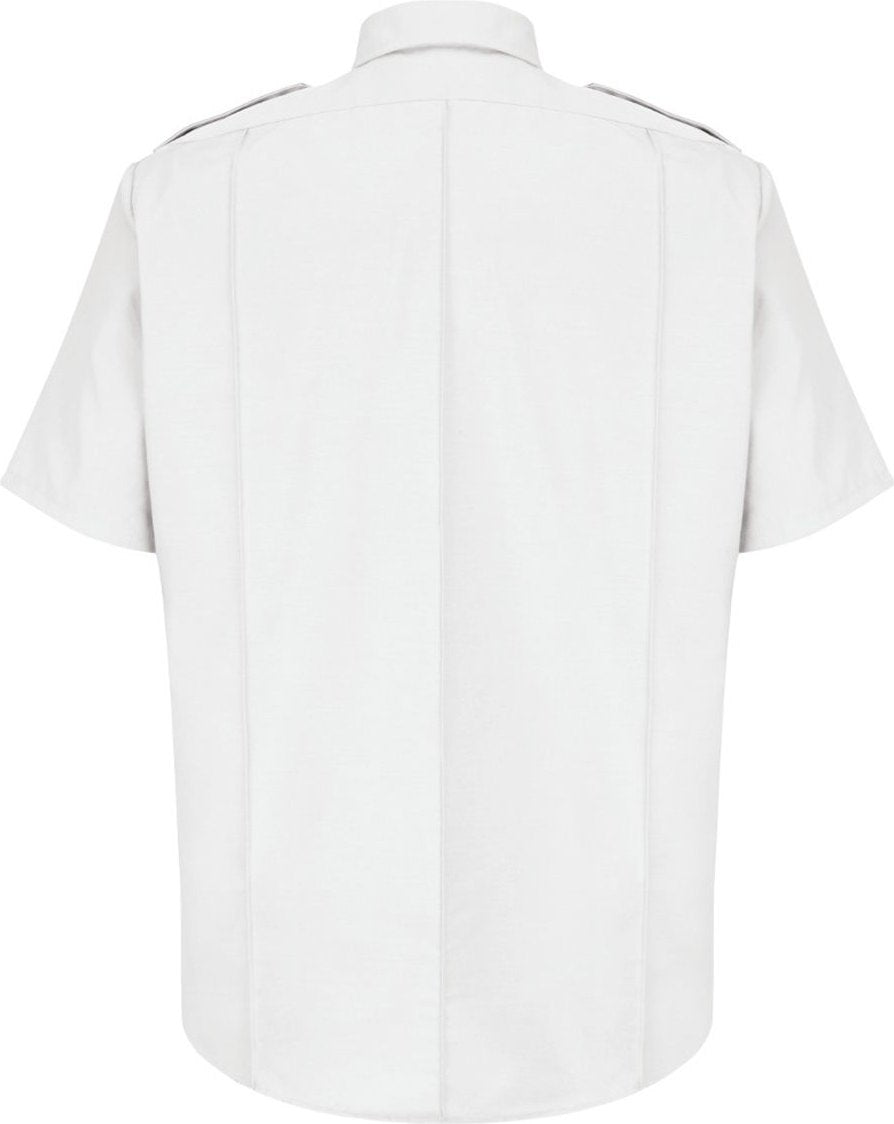 Front View of White Security Shirt - Tall Sizes - SP46T