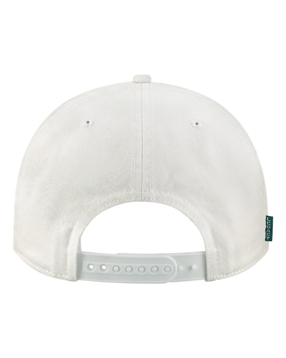 Rear View of White Skully Cap - SKULLY
