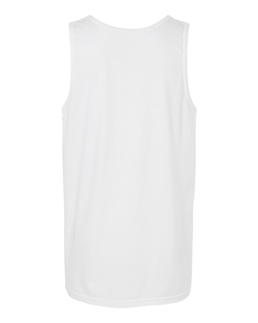 Front View of White Softstyle® Tank Top - 64200
