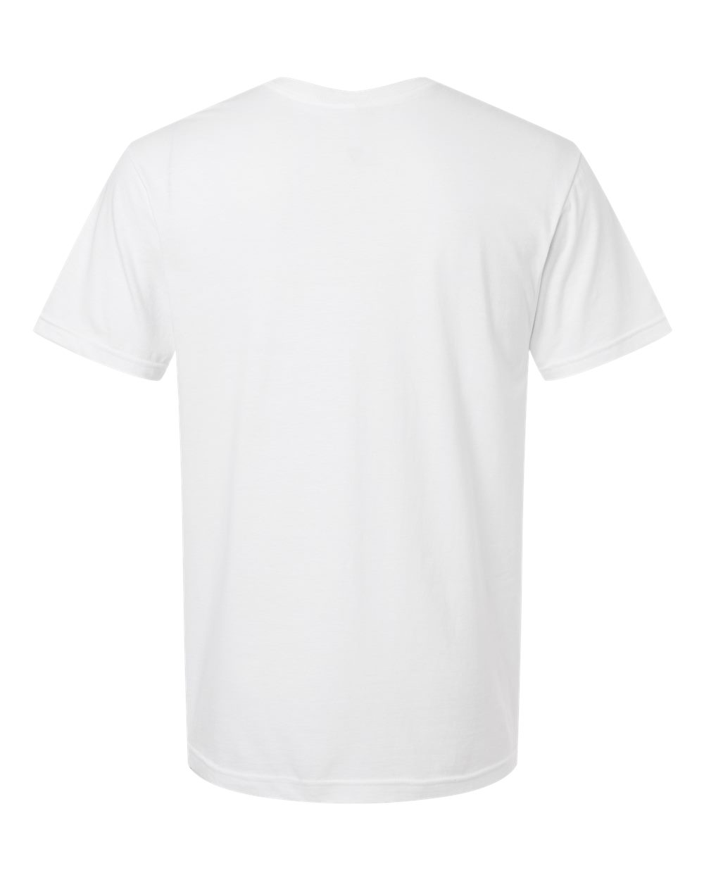 Front View of White Softstyle® V-Neck T-Shirt - 64V00