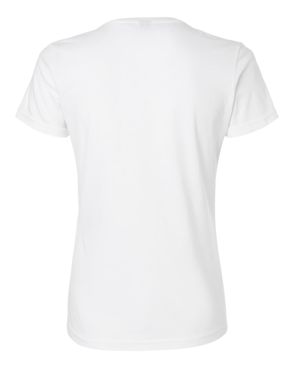 Front View of White Softstyle® Women’s V-Neck T-Shirt - 64V00L