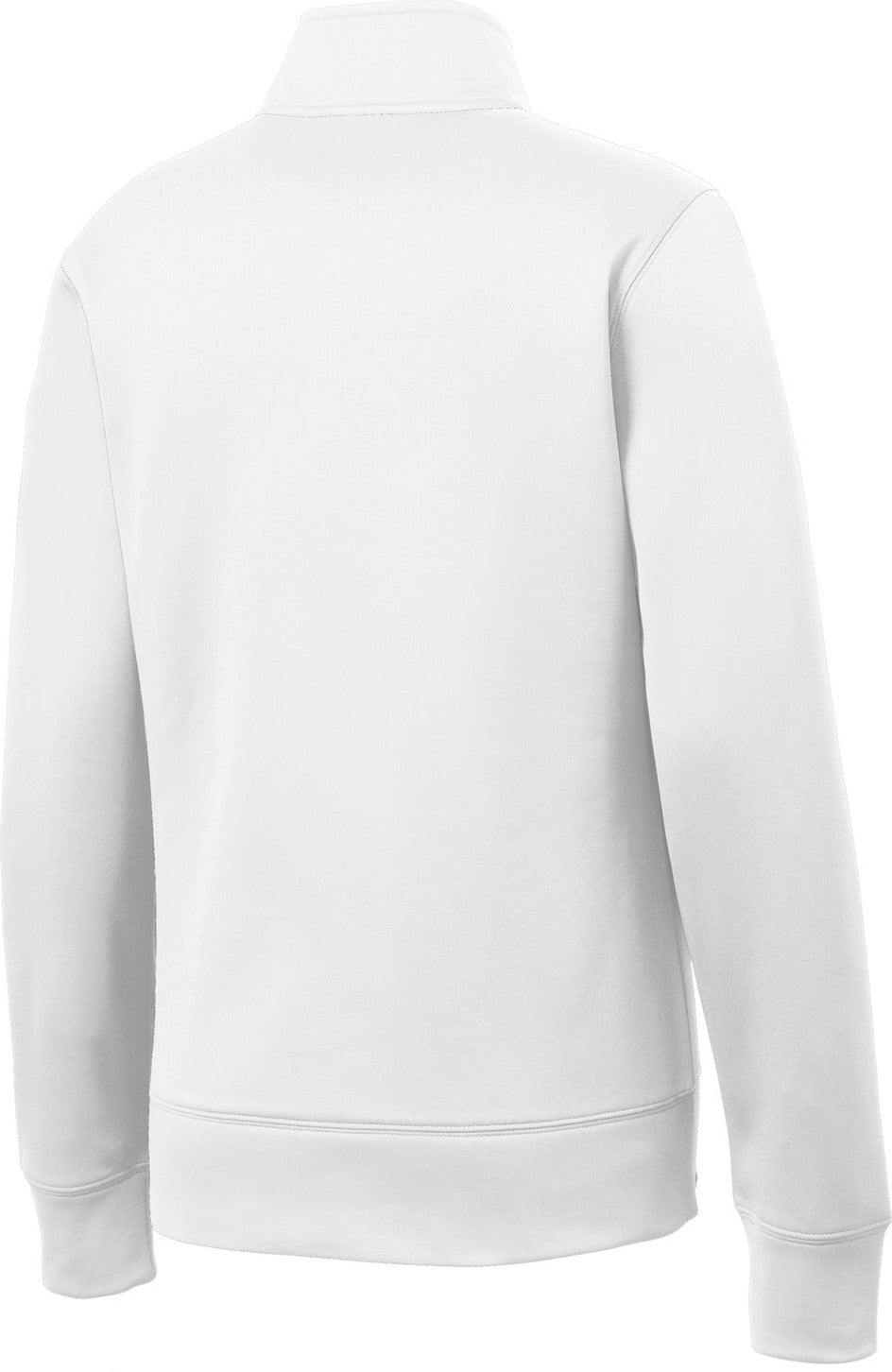 White Sport-Tek Women's Sport-Wick Fleece Full-Zip Jacket. LST241