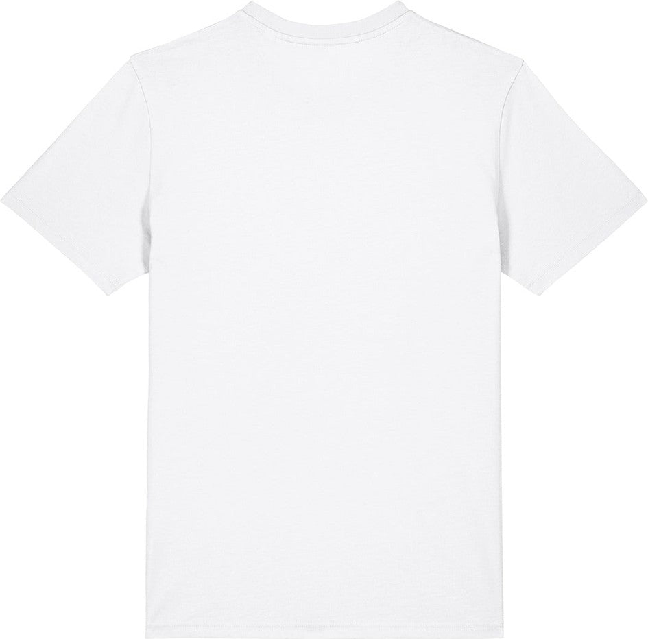 Front View of White Stanley/Stella Unisex Crafter Tee SXU007