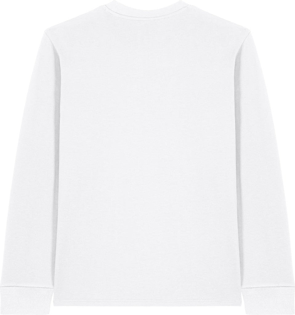 Rear View of White Stanley/Stella Unisex Creator 2.0 Long Sleeve Tee SXU022