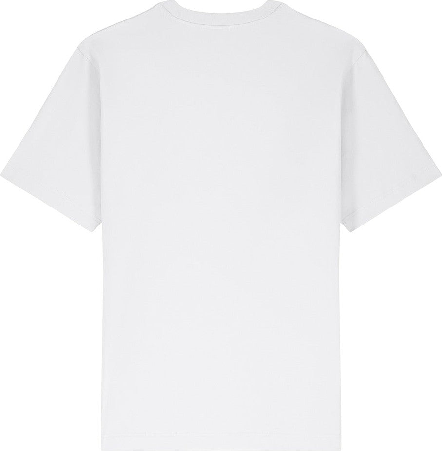 Front View of White Stanley/Stella Unisex Freestyler Heavyweight Tee SXU018