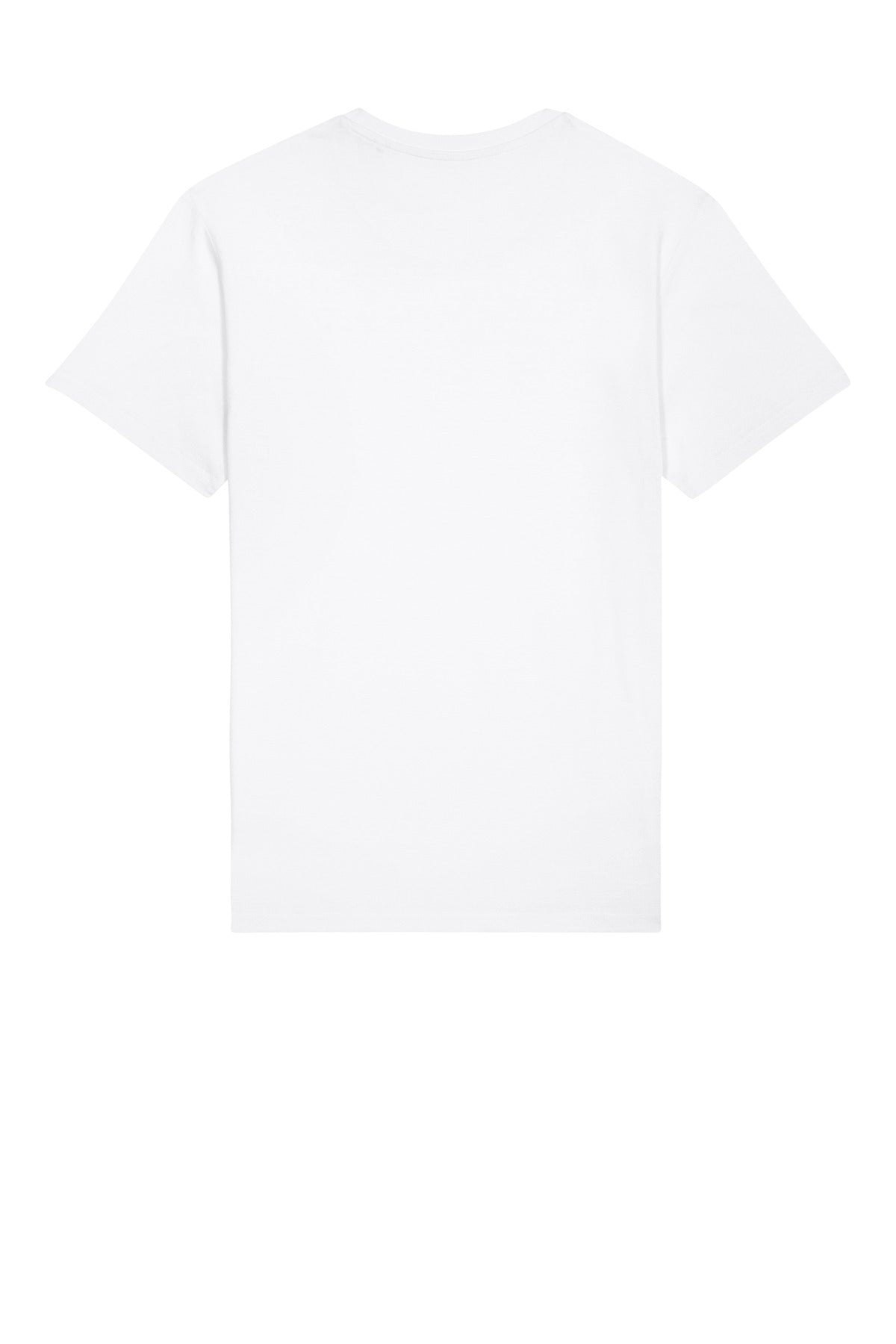 Rear View of White Stanley/Stella Unisex Rocker Tee SXU016