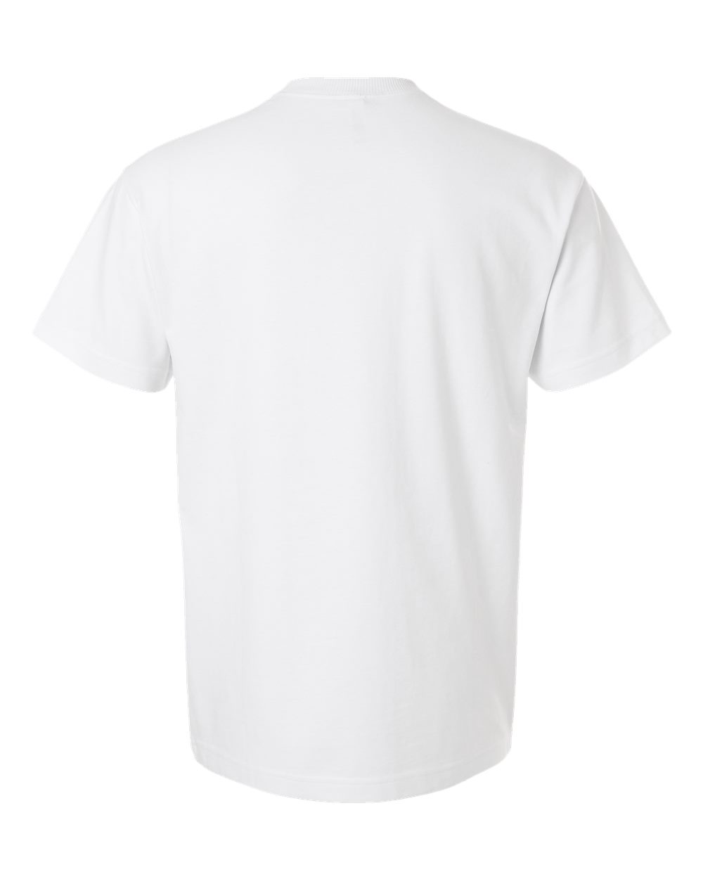 Front View of White Super Heavyweight Tee - 9001