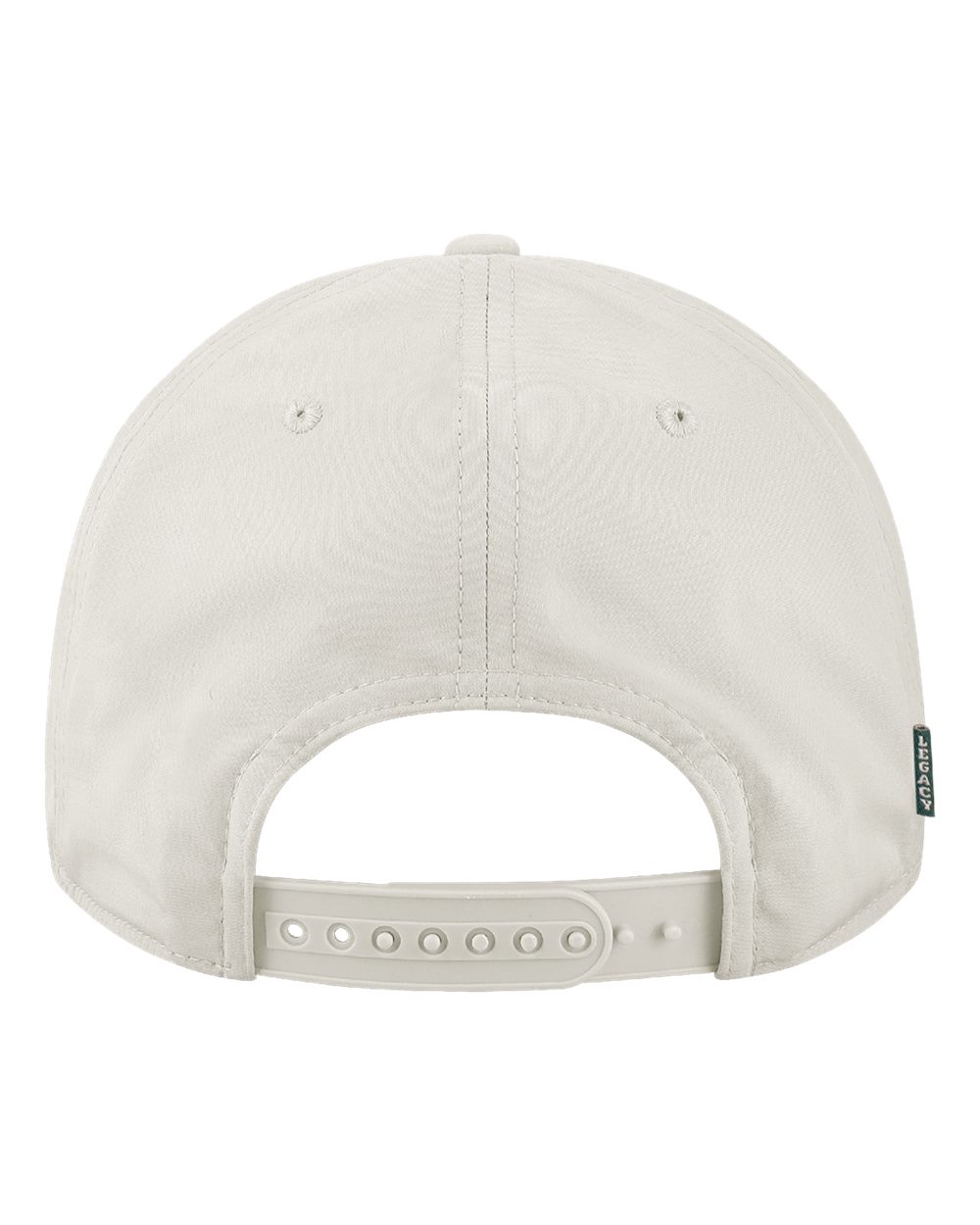 Rear View of White The Caddy Adjustable Cap - CADDY plain
