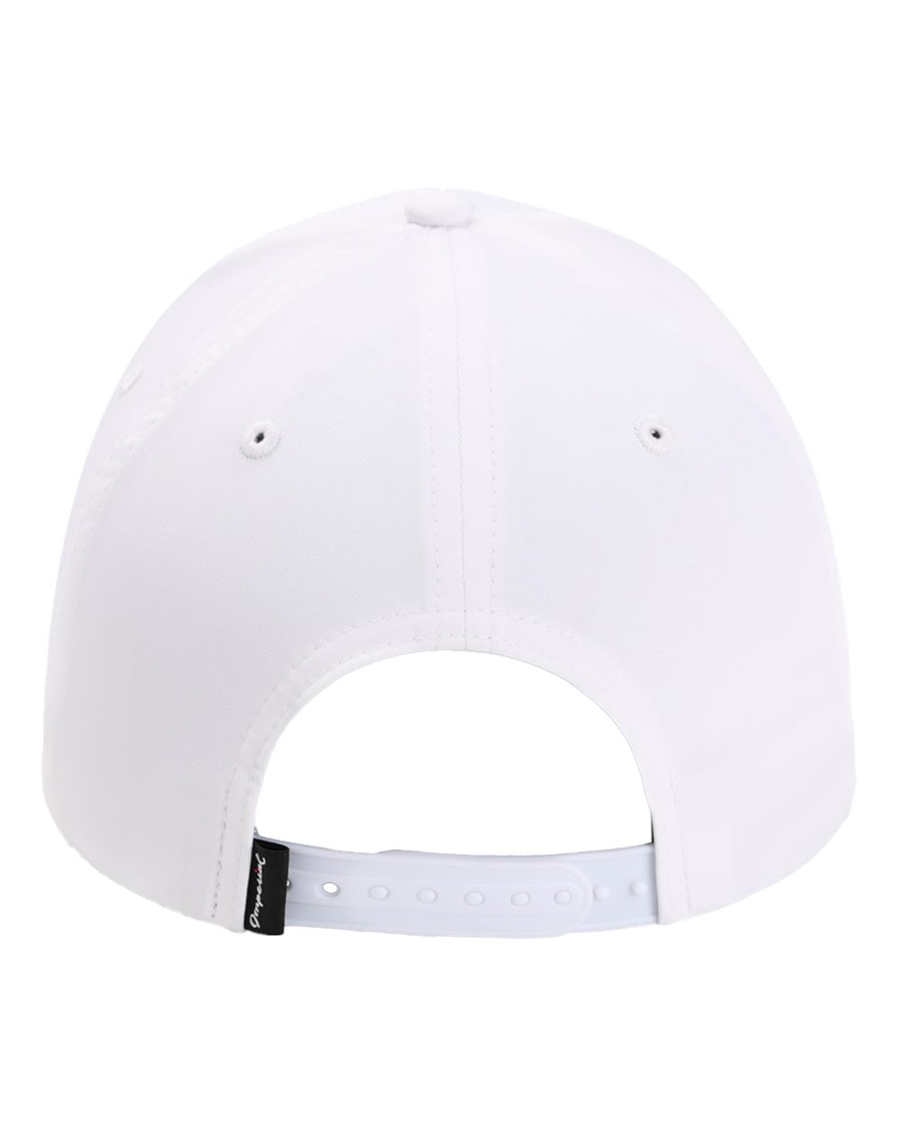 Rear View of White The Independent Cap - 7054N