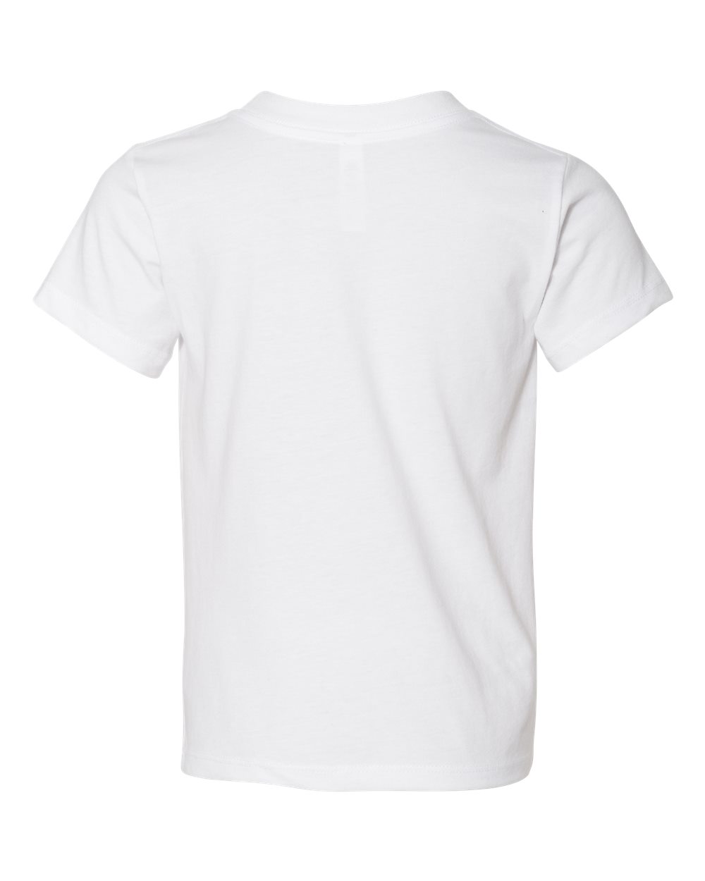Front View of White Toddler Jersey Tee - 3001T