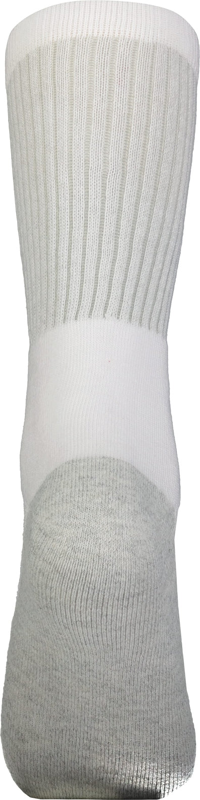 Rear View of WHITE TONAL CREW SOCK
