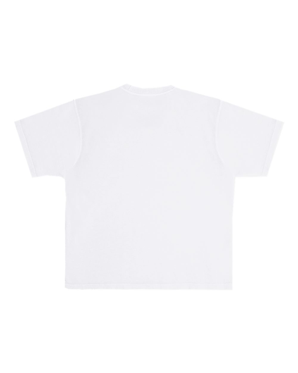 Front View of White Urban Heavyweight T-Shirt - LS16005