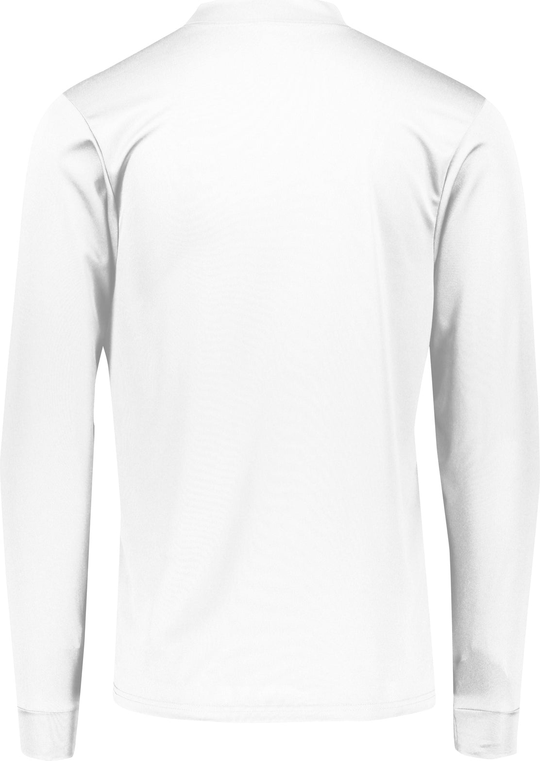 Rear View of WHITE WICKING MOCK TURTLENECK