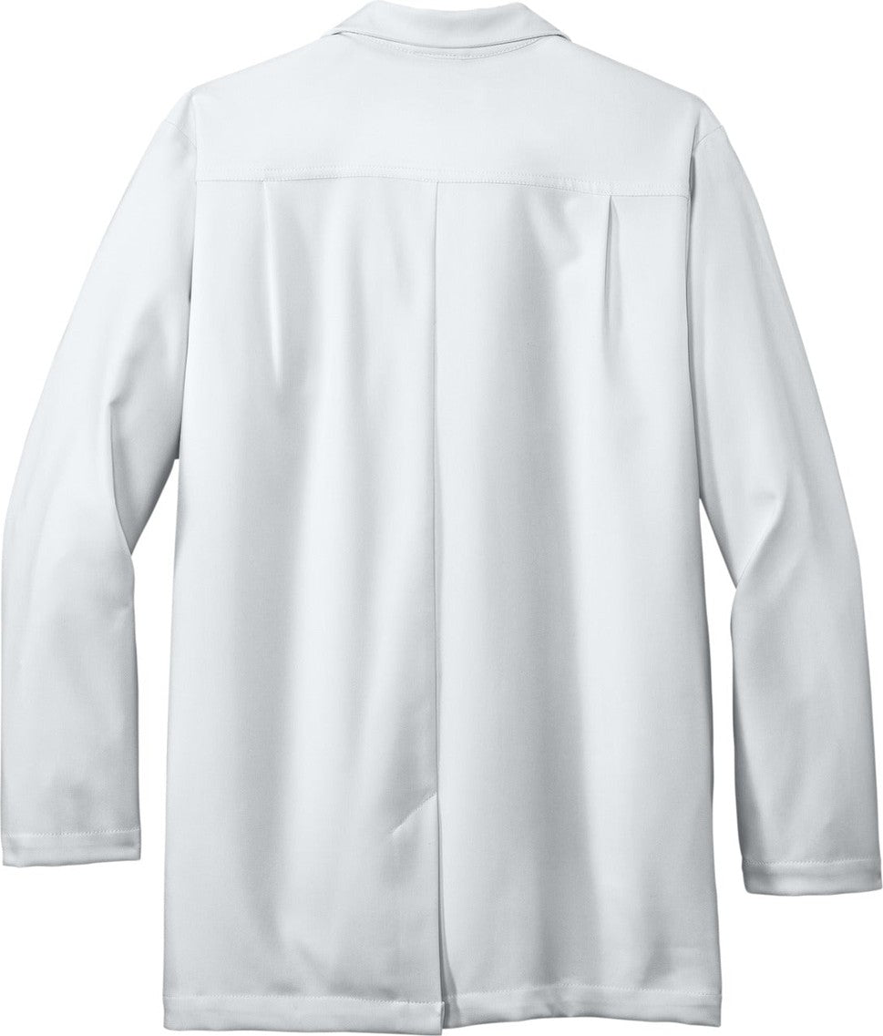 Front View of White Wink Men's Consultation Lab Coat WW5072