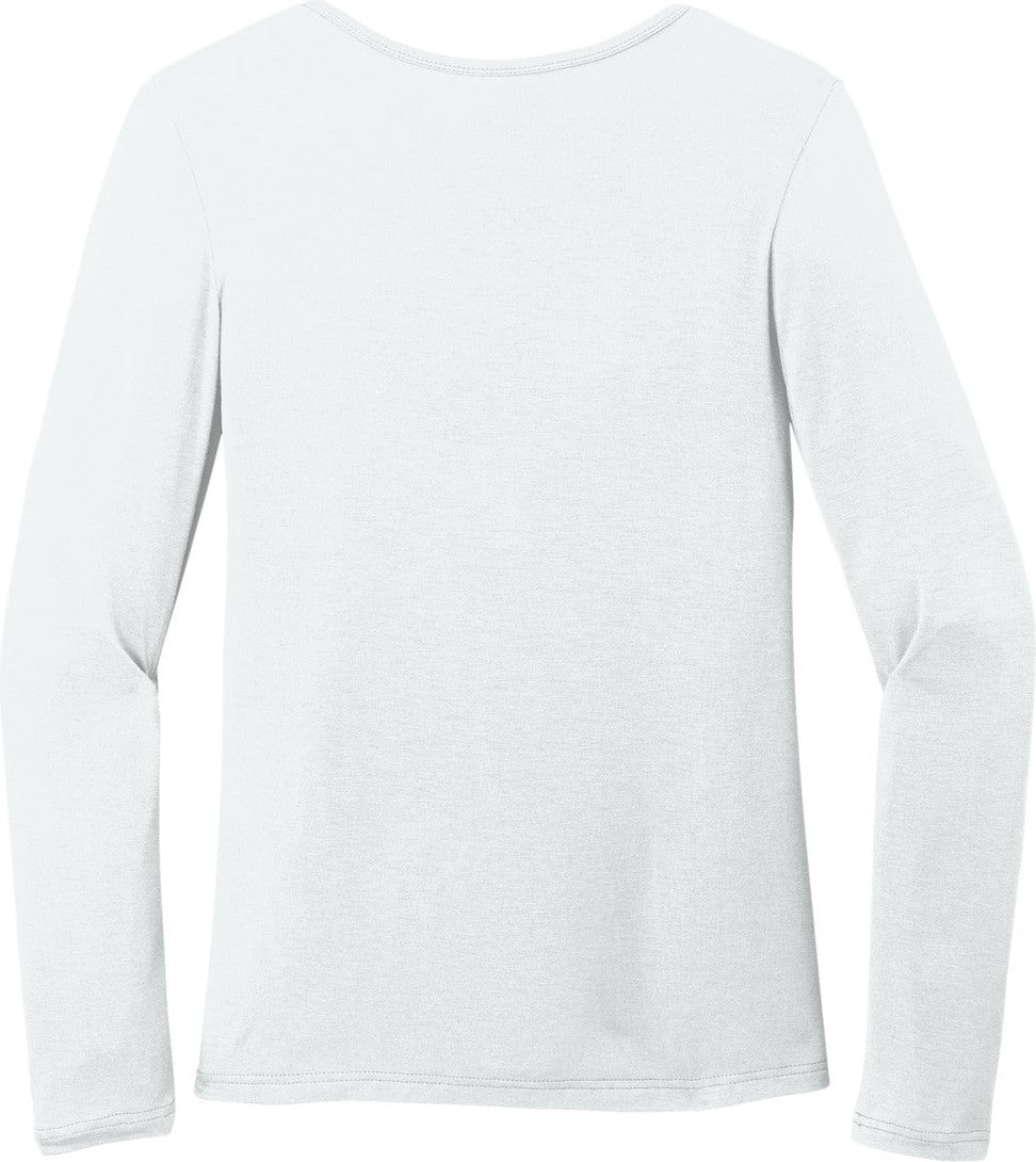 Front View of White Wink Women's Long Sleeve Layer Tee WW4029