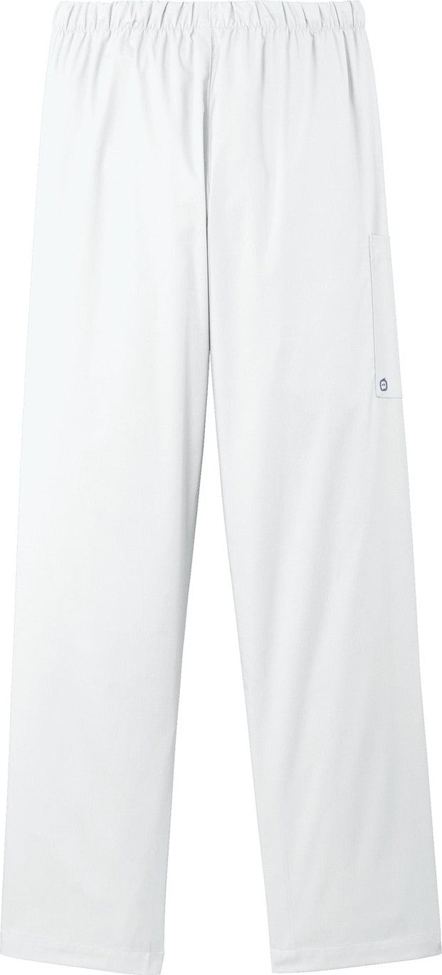 Rear View of White Wink Women's Petite WorkFlex Cargo Pant WW4550P