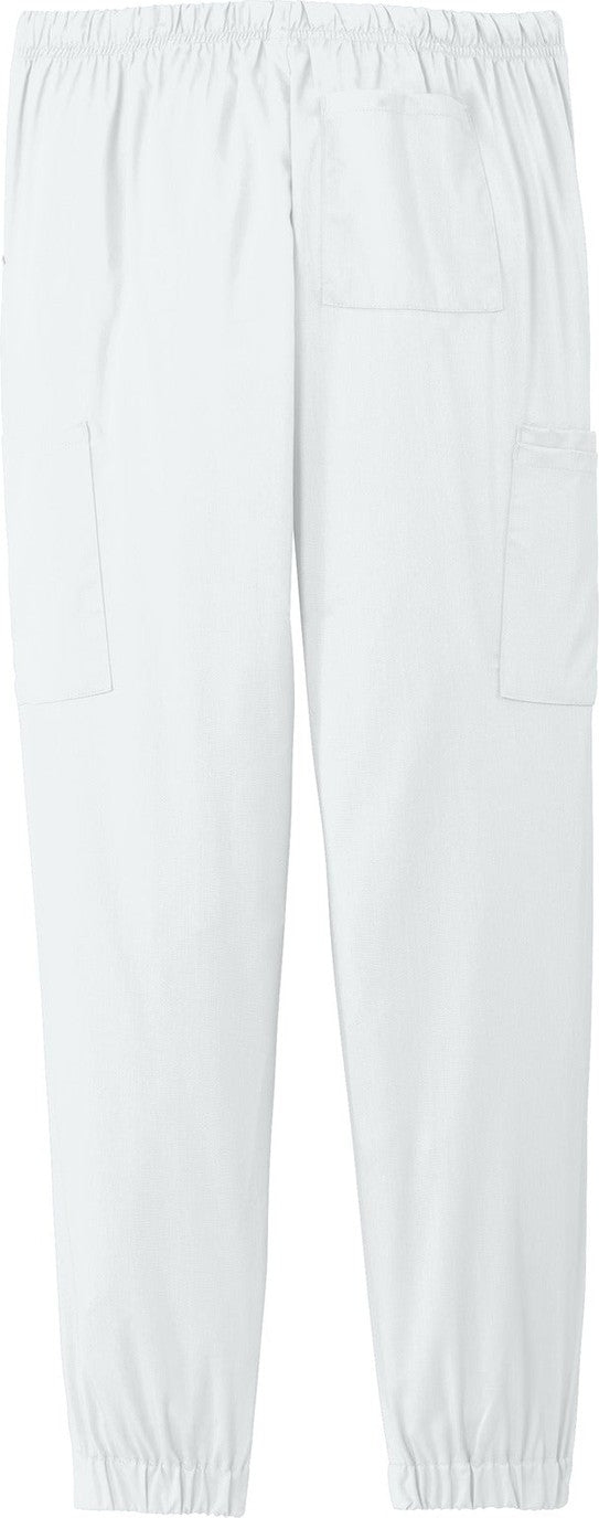 Front View of White Wink Women's Premiere Flex Jogger Pant WW4258