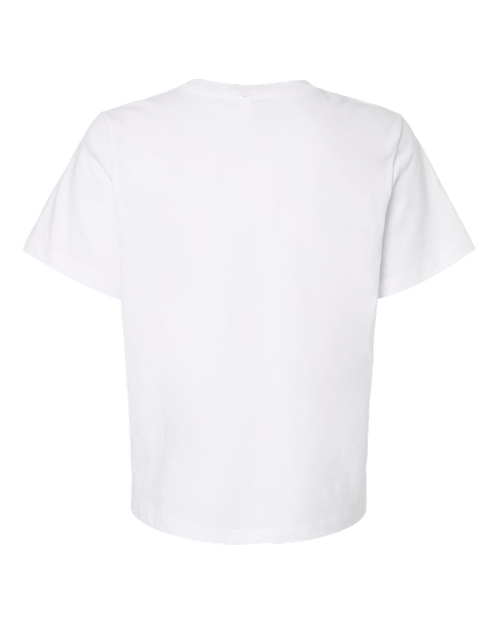 Front View of White Women's 6 oz Heavyweight Tee - 6110