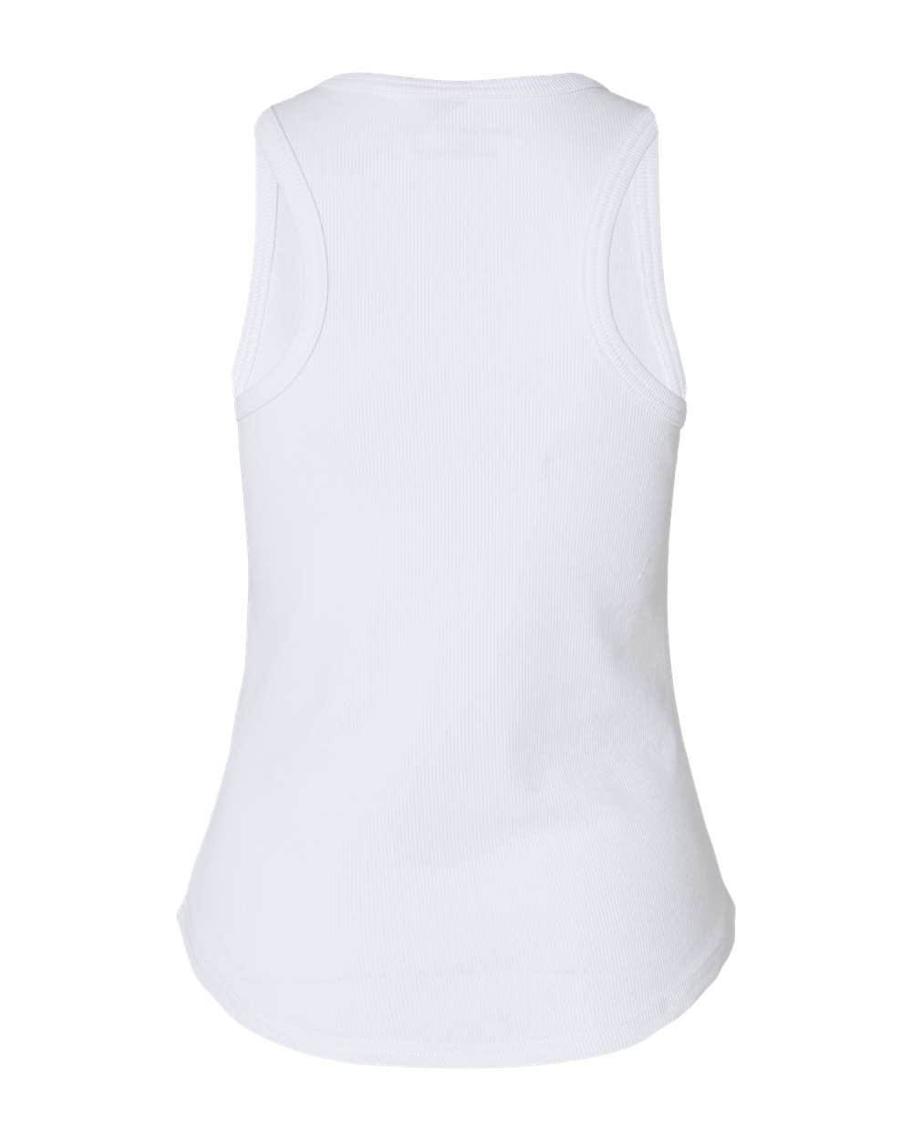 Front View of White Women's Adrienne Tank Top - BW2501
