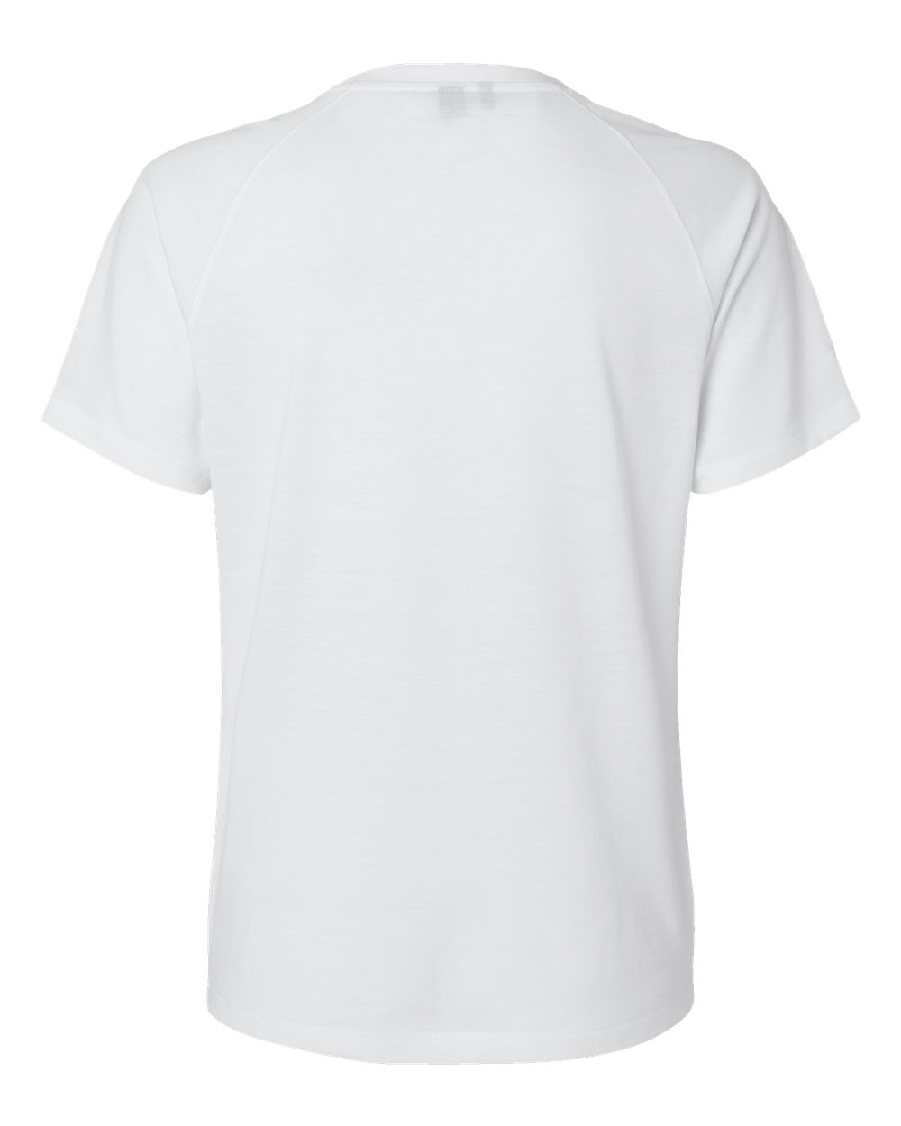 Front View of White Women's Blended T-Shirt - A557