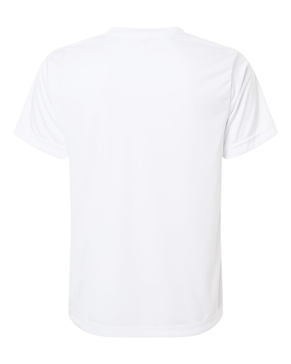 Rear View of White Women's Capital Performance T-Shirt - CE10W