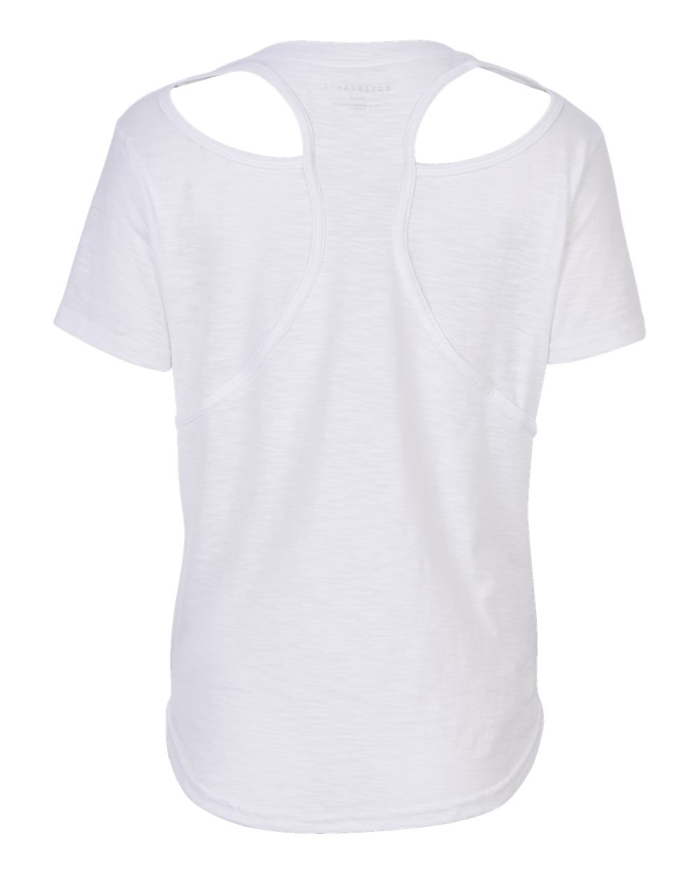 Front View of White Women's Cut-It-Out T-Shirt - T67