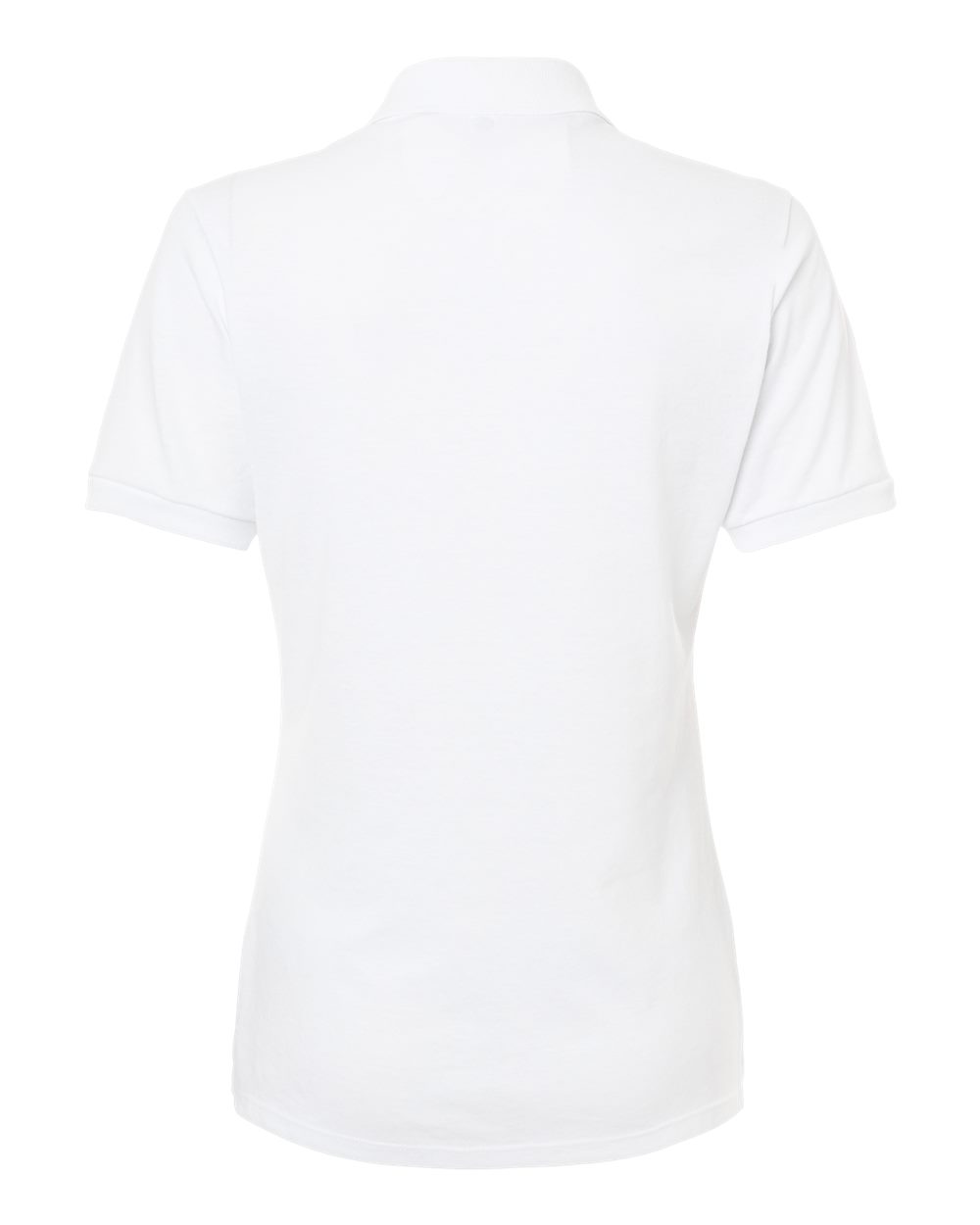 Front View of White Women's Dri-Power® Polo - 437F
