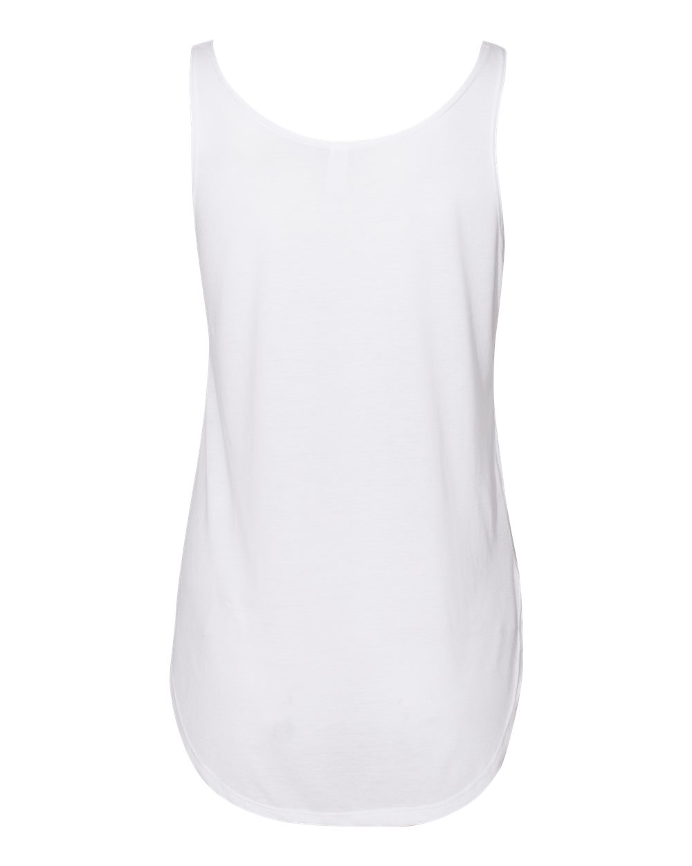 Front View of White Women's Festival Tank - 5033