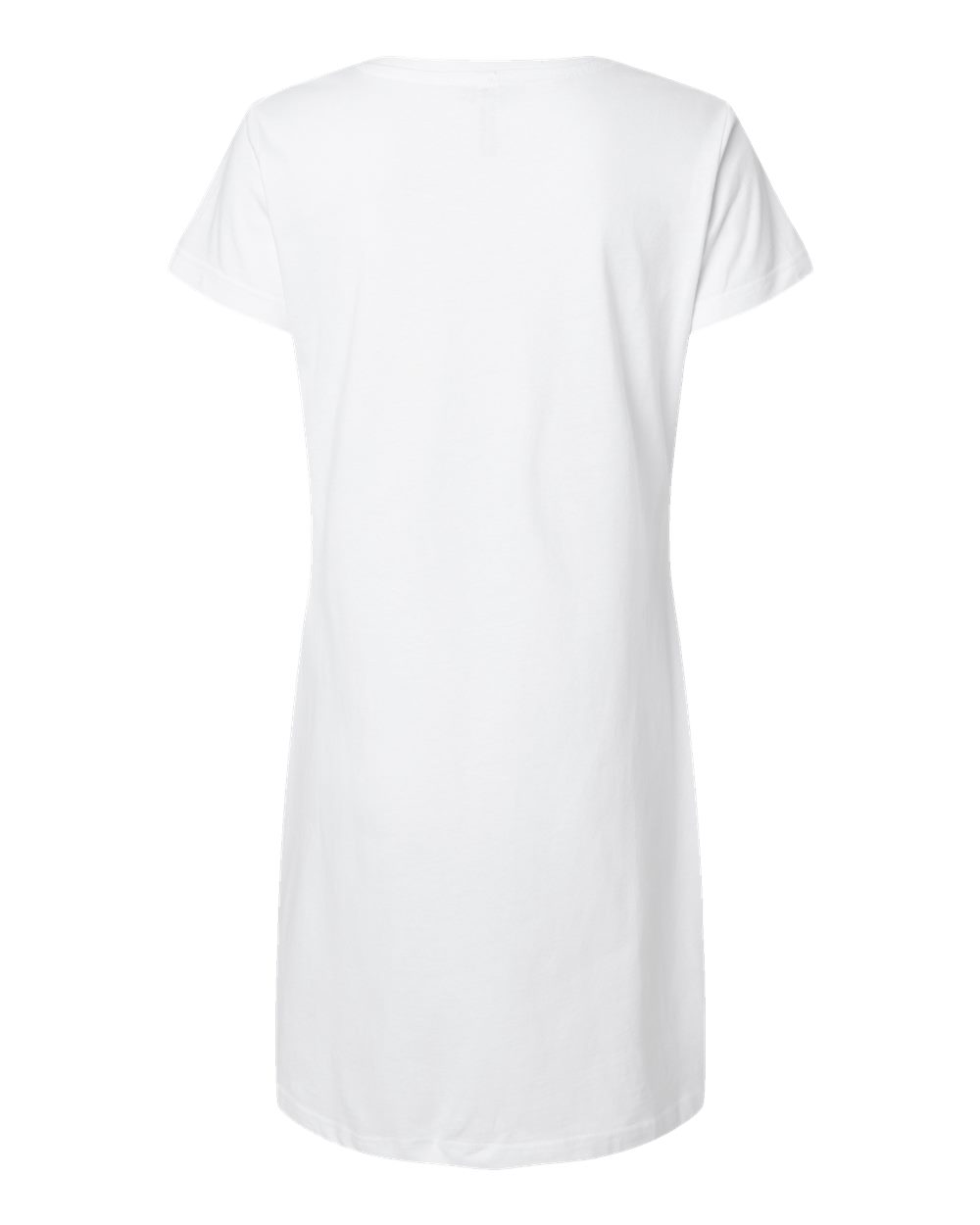 Front View of White Women's Fine Jersey V-Neck Coverup - 3522
