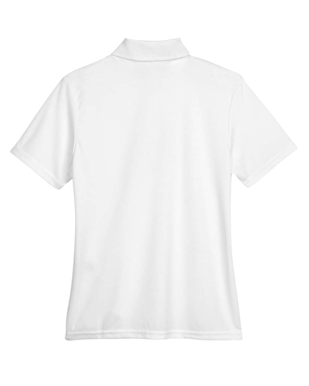 Front View of White Women's Origin Performance Piqué Polo - 78181