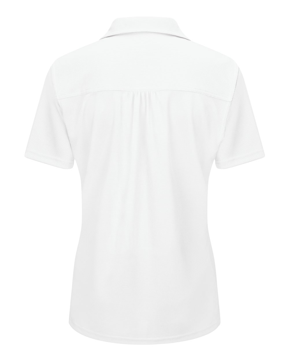 Rear View of White Women&#39;s Performance Knit® Flex Series Pro Polo - SK91