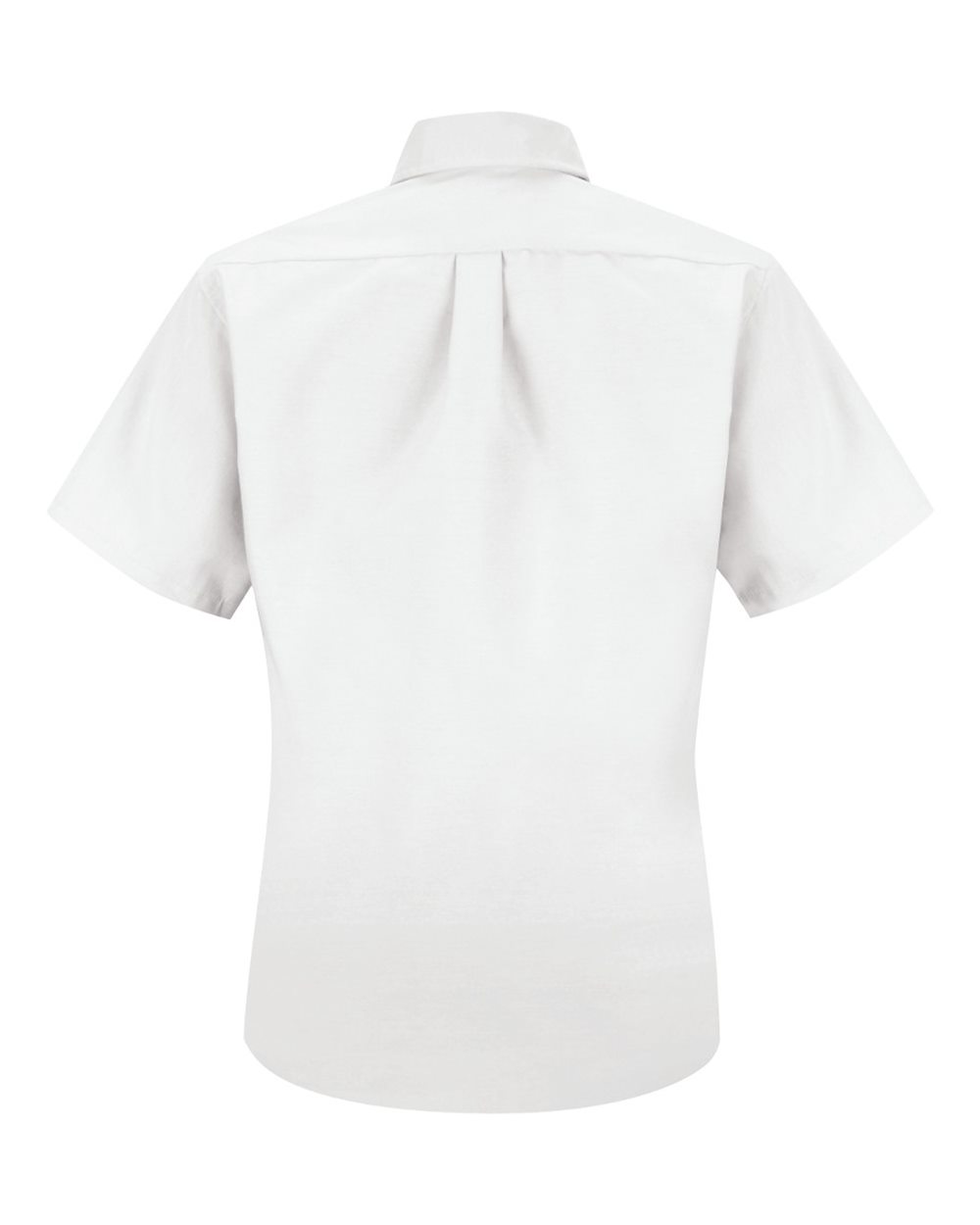 Front View of White Women's Poplin Dress Shirt - SP81