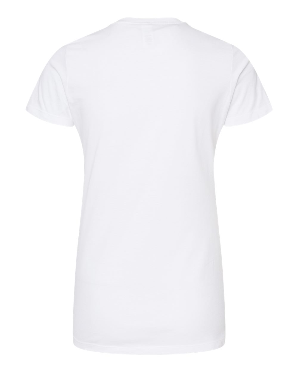 Front View of White Women's Premium Cotton T-Shirt - 516