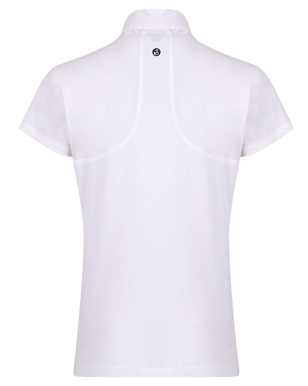 Front View of White Women's Quinn Polo - SW200L