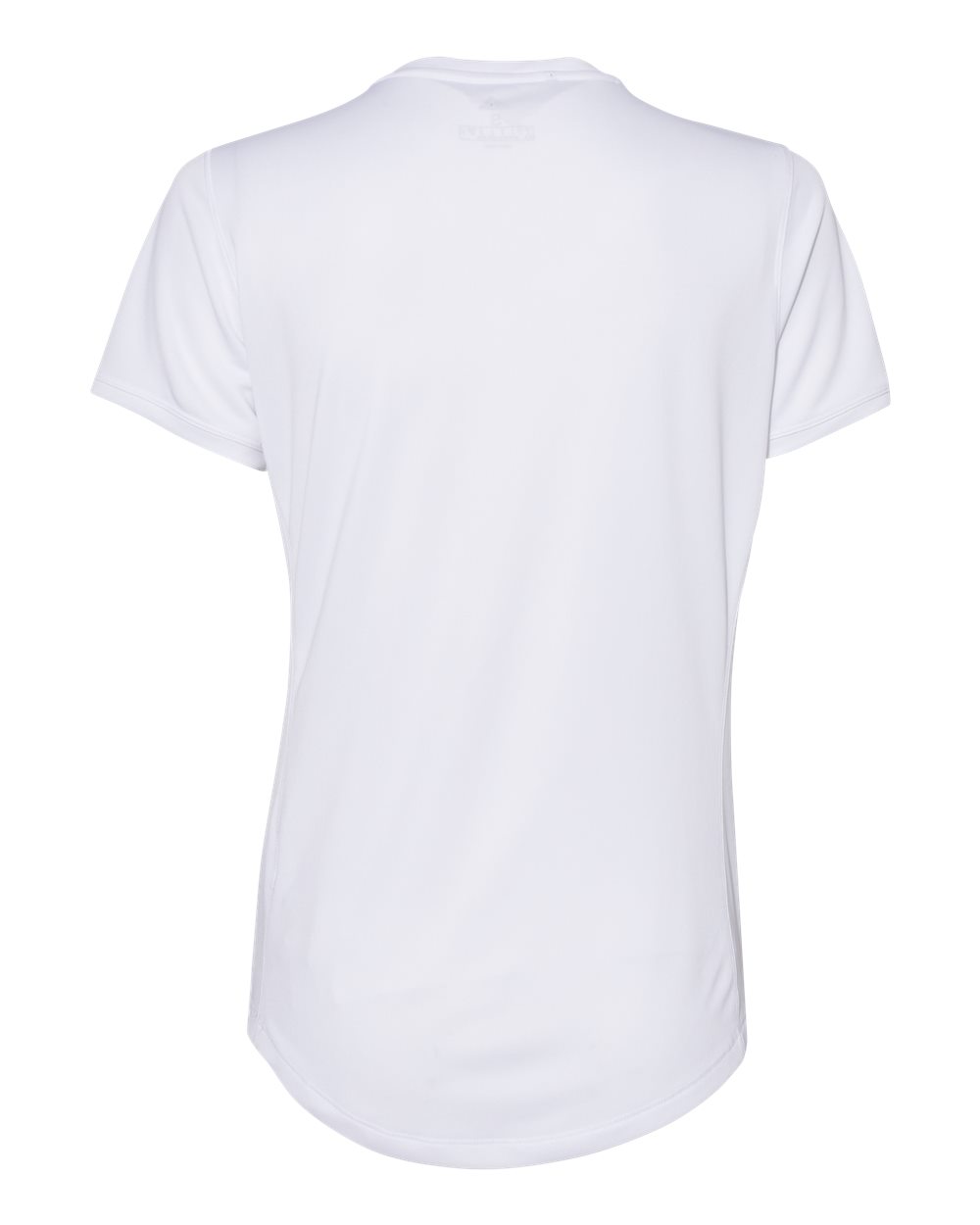 Front View of White Women's Sport T-Shirt - A377