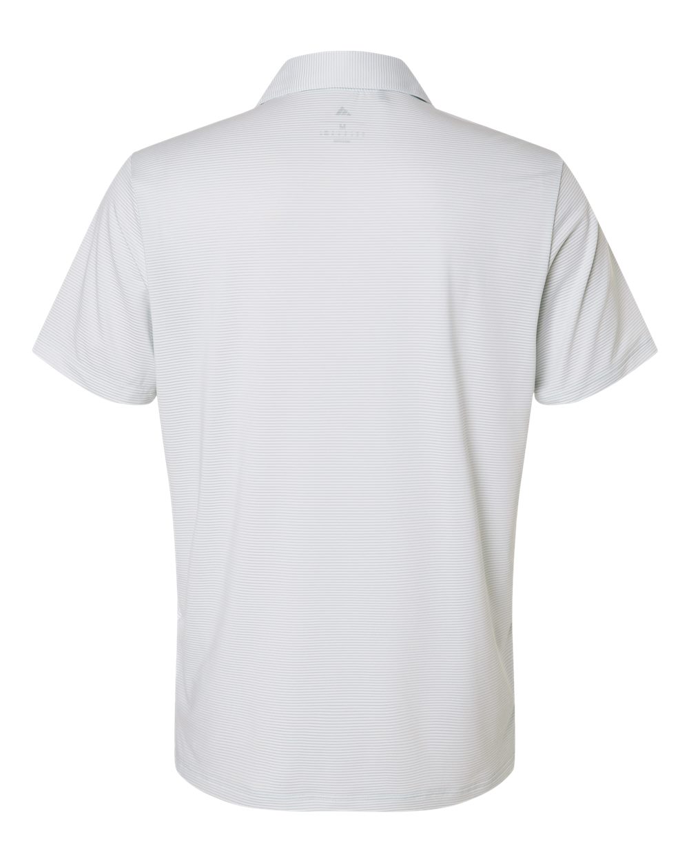 Rear View of White/ Wonder Sage Men's Ultimate365 Pencil Stripe Climacool Polo - A2026 plain