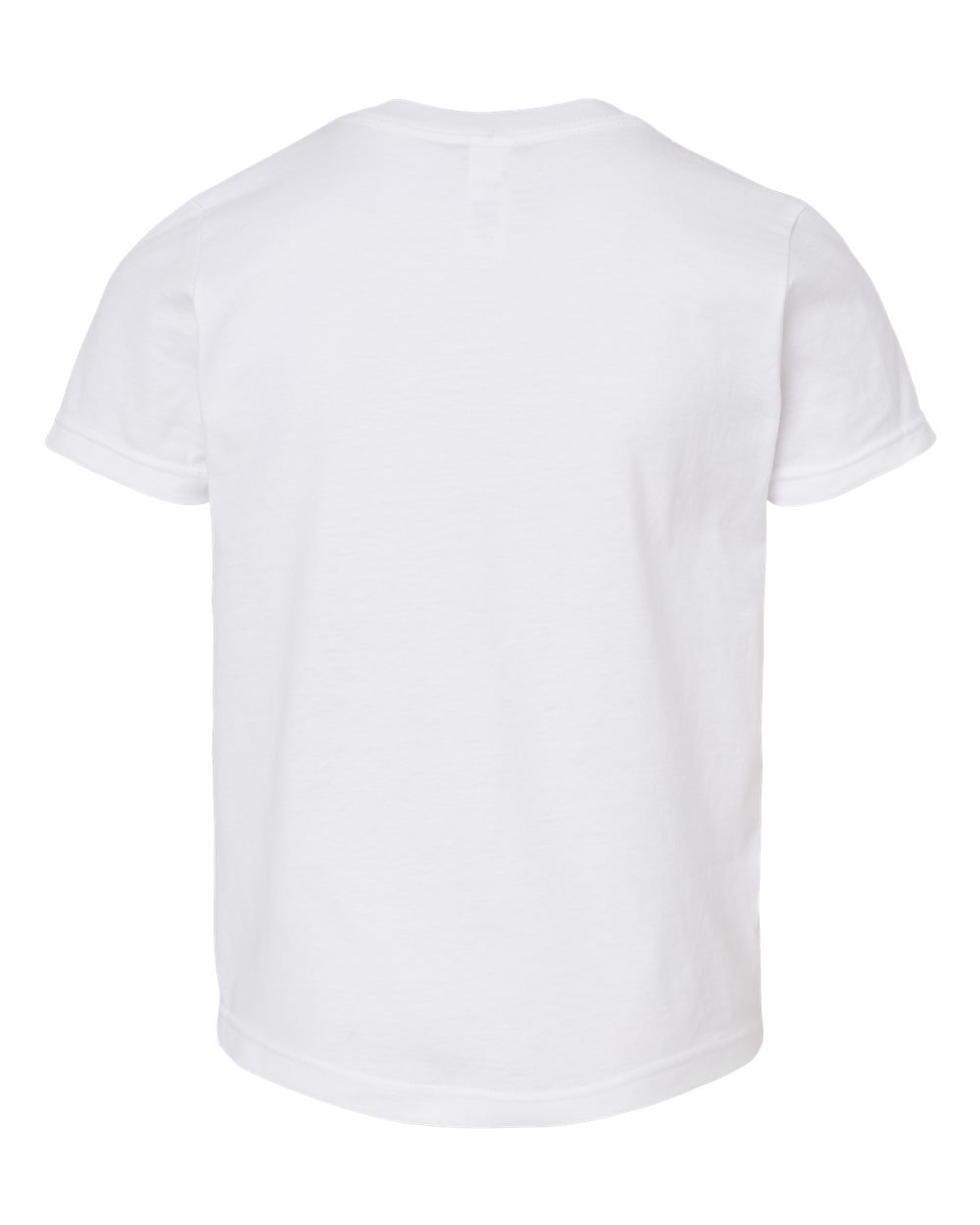 Front View of White Youth ACE Cotton T-Shirt - 4300Y plain