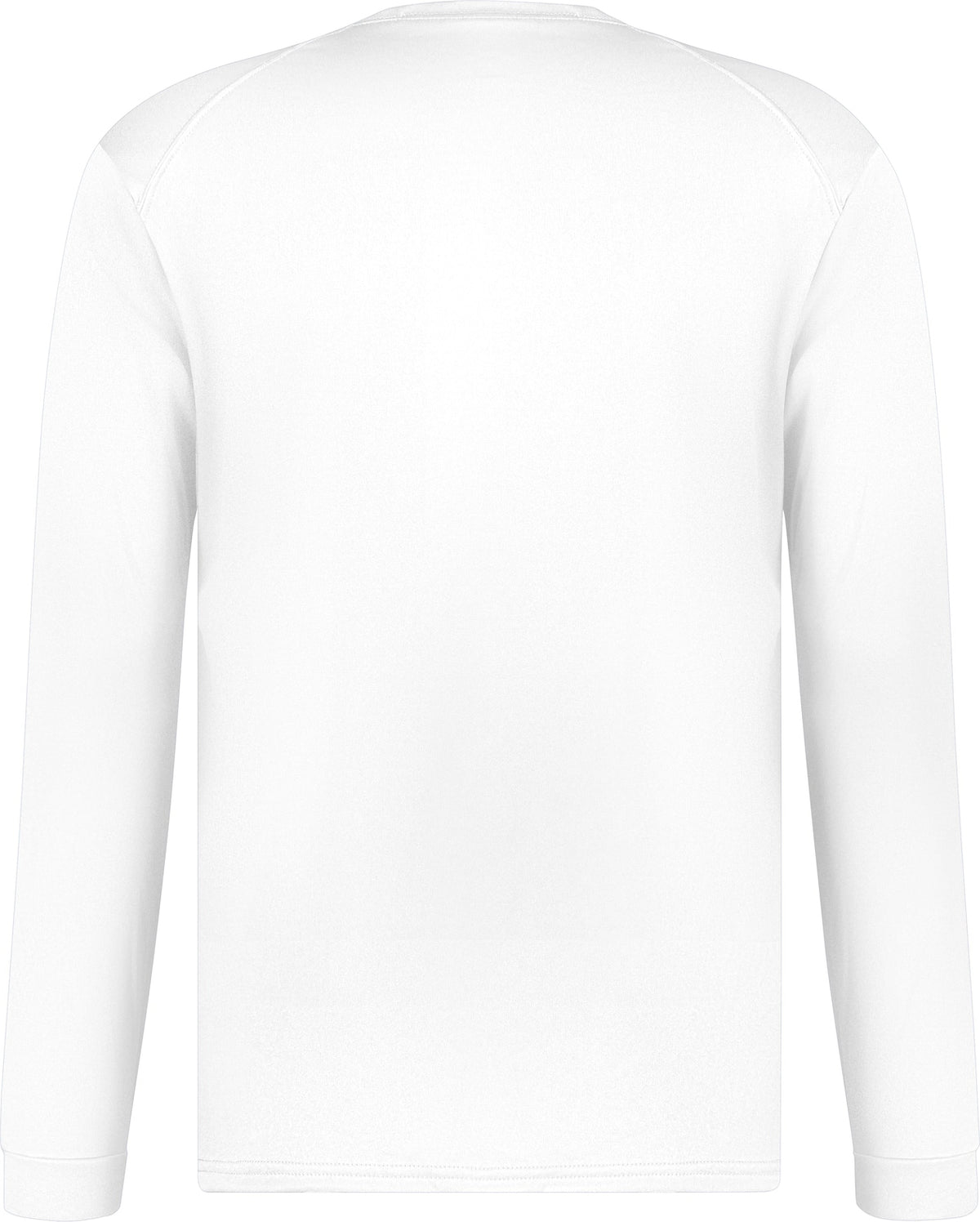 Rear View of WHITE YOUTH B-CORE L/S TEE