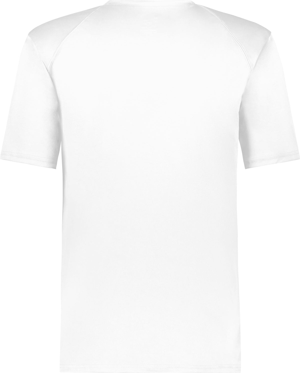 Rear View of WHITE YOUTH B-CORE V-NECK TEE