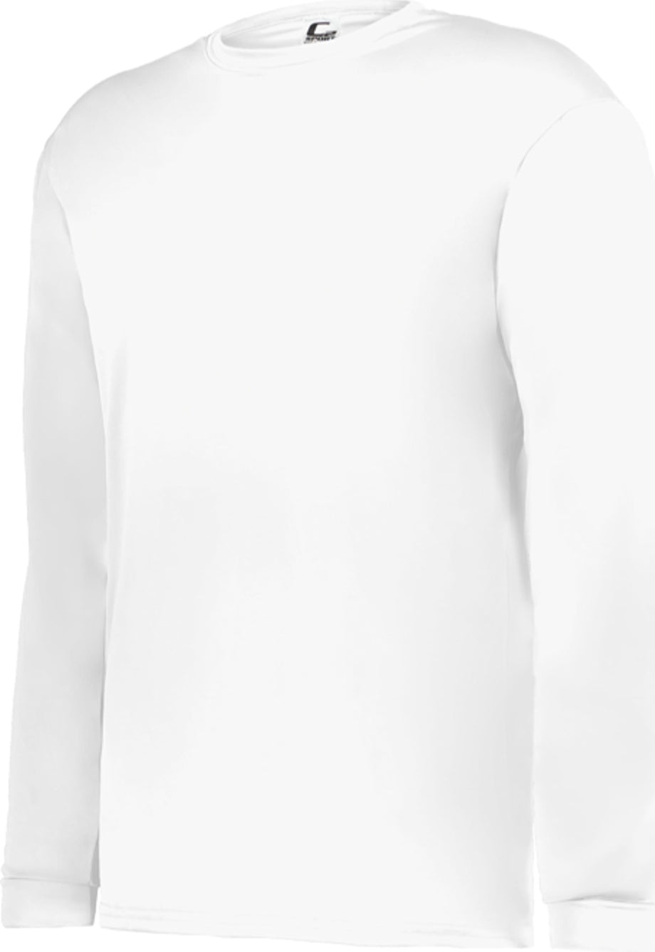 Rear View of WHITE YOUTH C2 L/S TEE