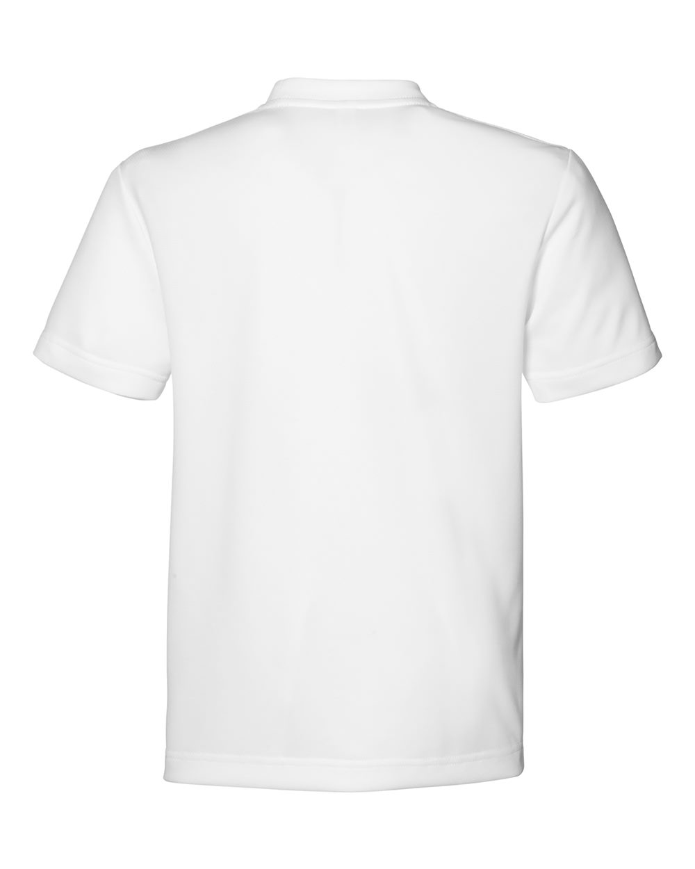 Rear View of White Youth Zone Performance Mesh T-Shirt - TT15Y