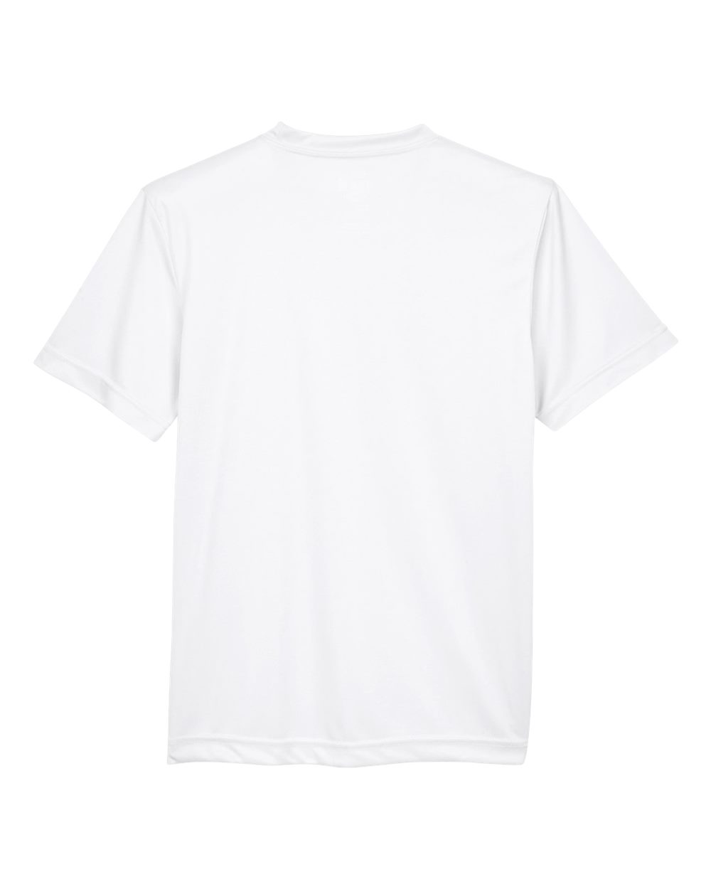 Front View of White Youth Zone Performance T-Shirt - TT11Y