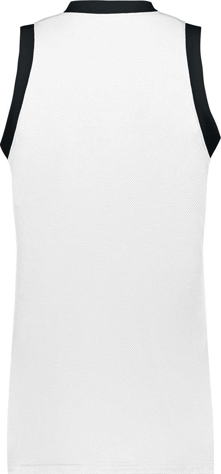 Rear View of WHITE/BLACK LDS COOLCORE ELITE JERSEY