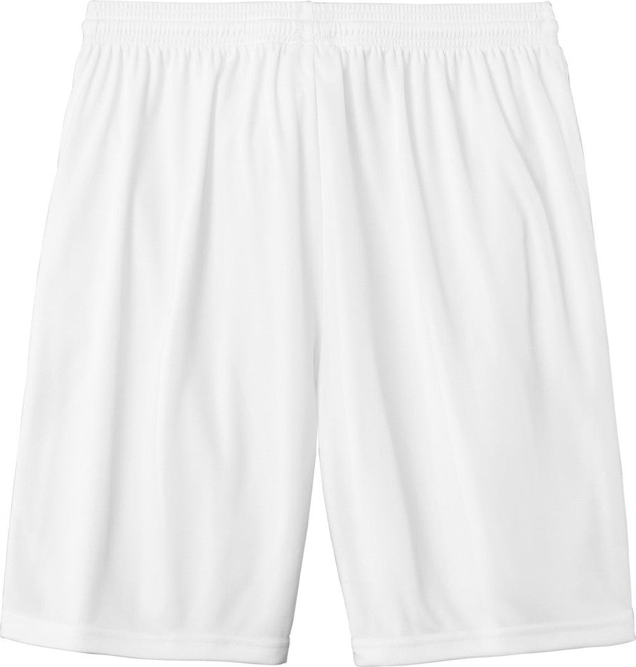 Front View of White/Blk Sport-Tek Competitor United 7" Short ST103