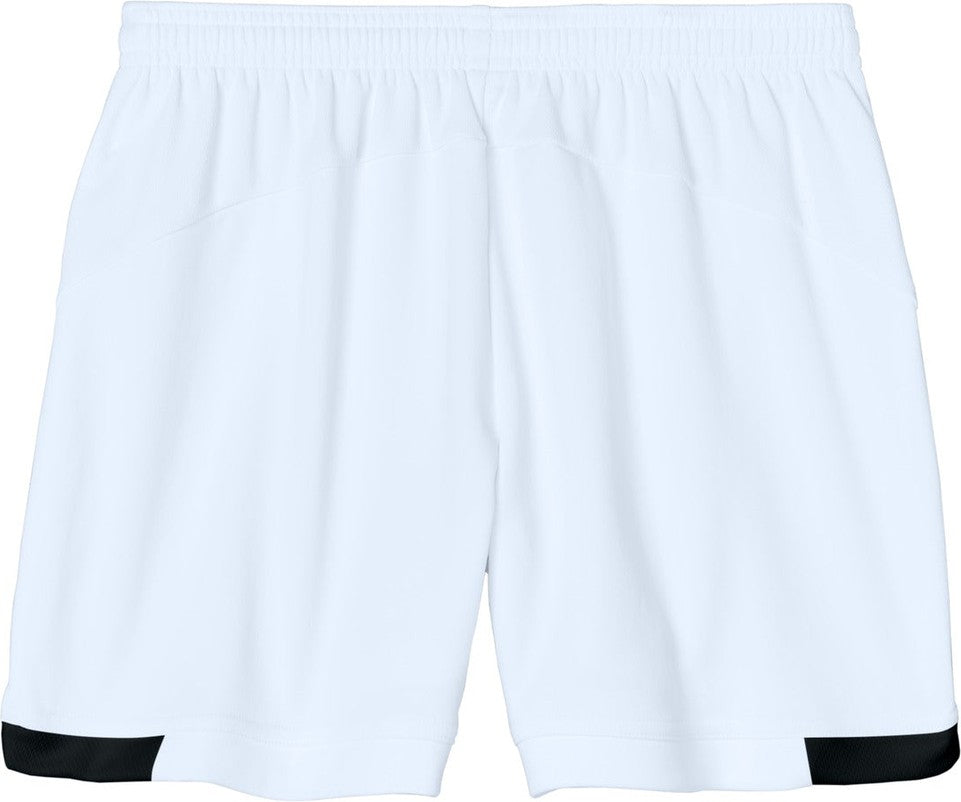 Rear View of White/Blk Sport-Tek Women's Club 5" Short LST442