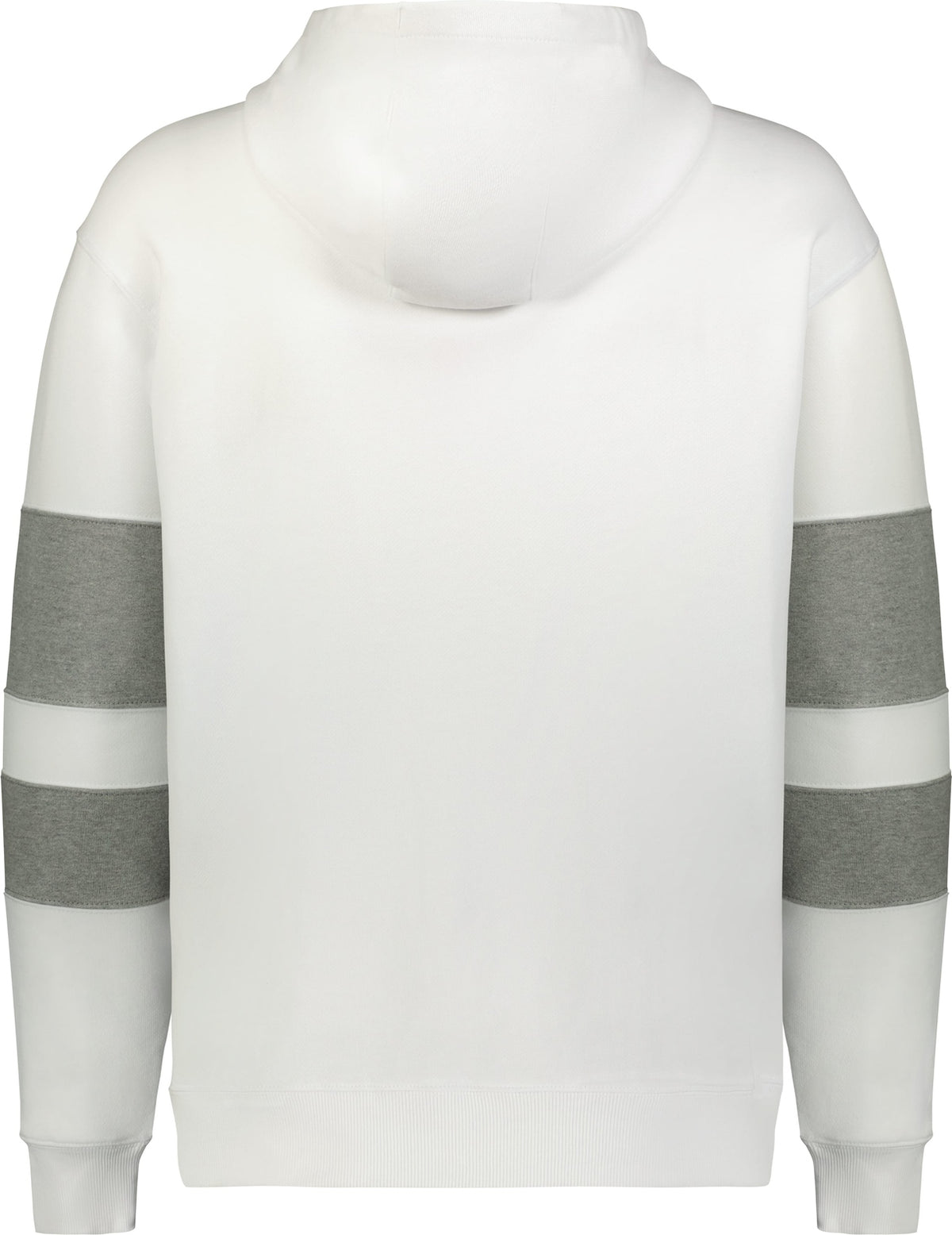 Rear View of WHITE/CHARCOAL HEATHER JACKSON WAY HOODIE