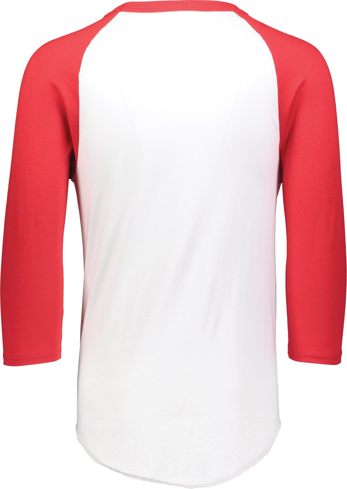 Rear View of WHITE/RED TODDLER BASEBALL JERSEY