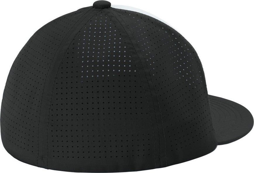 Wht/Bk/Bk Sport-Tek Pro-Cut Stretch-Tek Cap STC64