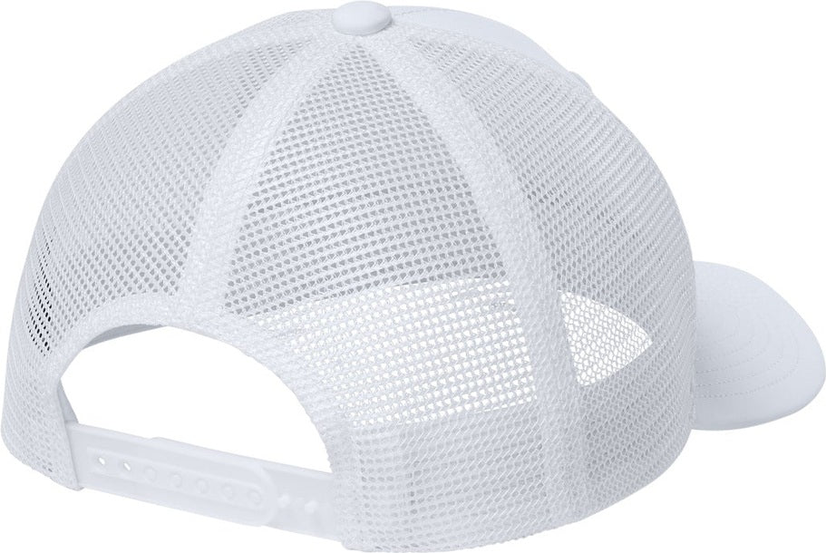 Wht/Wht Sport-Tek Club Trucker Cap STC46
